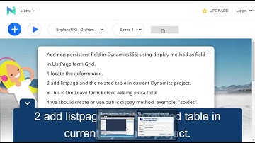 display method as field in Grid Dynamics 365