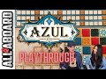 Azul  board game  2 player playthrough  tiling a palace