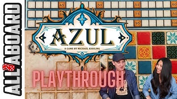 AZUL | Board Game | 2 Player Playthrough | Tiling a Palace