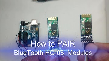 How to PAIR Bluetooth HC-05 Modules