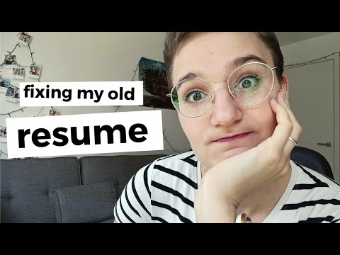 How To Write a Resume | Hospitality Student in 2020 | Fixing My Old Student Resume