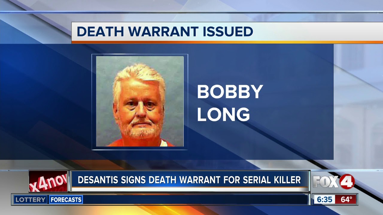 Governor DeSantis signs death warrant for Tampa serial killer Robert 'Bobby' Joe Long - YouTube