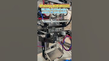 10 head weigher rice vffs packing machine, 500-2500g handle pouch with triple holes. #machine #rice