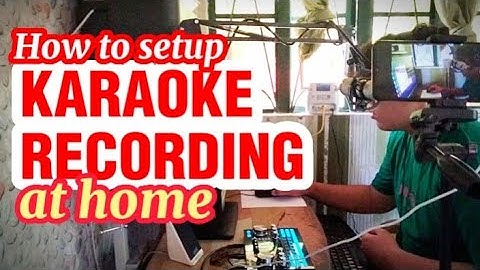 Karaoke Recording Setup at Home | Live Sound Card A2