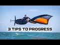 3 tips to progress  wing foiling