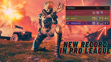 WE BROKE THE KILL RECORD IN PRO LEAGUE