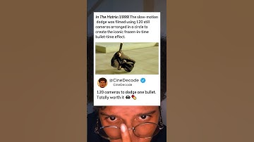 The Matrix Bullet Time Was Filmed with 120 Cameras 😵💊