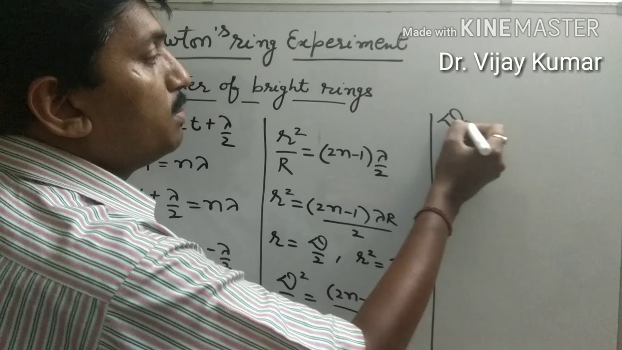 Newton's ring experiment in hindi - YouTube