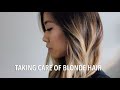 TAKING CARE OF BLONDE HAIR + GRWM | Gloria Sky