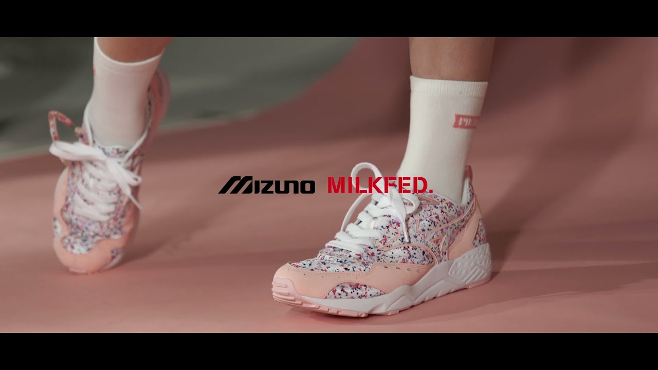 花柄を散りばめた『MILKFED.』との初コラボモデルを発売 | ミズノ株式