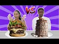 BREAKFAST VS DINNER FOOD CHALLENGE