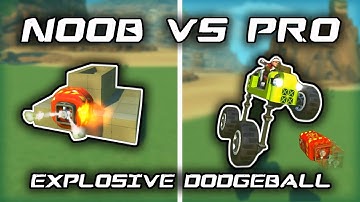 NOOB vs PRO: Explosive Dodgeball Challenge! (Scrap Mechanic Gameplay)