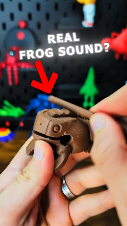 3D Printed Real sounding Percussion Frog instrument #cooking