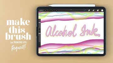 Create Alcohol Ink Brush in PROCREATE