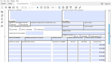 Completing a Commercial Invoice