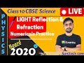 LIGHT NUMERICALS PRACTICE LIVE / 2020 FOR CLASS 10TH CBSE