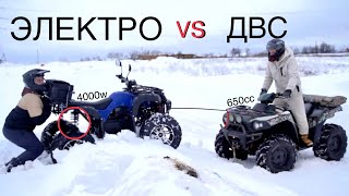 ⚡Электроквадроцикл vs ДВС квадроцикл, Полноприводный ATV для взрослых | Обзор