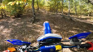 Yamaha wr single track (kinda)