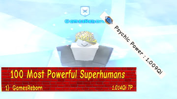 1 Quintillion Psychic Power! - Super Power Training Simulator (ROBLOX)
