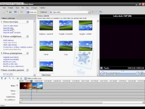 Windows movie maker - vienkāršs