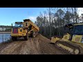 Hauling And Grading The Last Of The Pond Dam Dirt