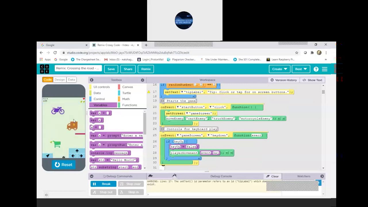 Crossing the Road Game by Javascript coding language. - YouTube