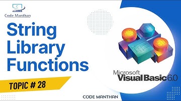 String Handling Library Functions in Visual Basic 6 | String Function Kya Hota Hai | String Function