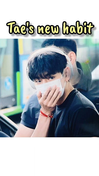 Taehyung's new habit 😭 #taehyungbtsv #kimtaehyung