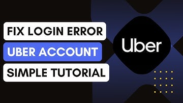 How To Fix Uber Login Error | Problem !