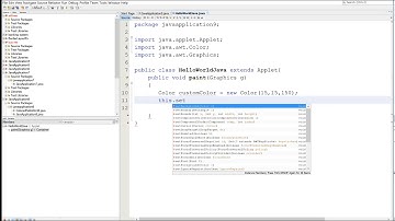 Create Custom Color using RGB Example in Applet