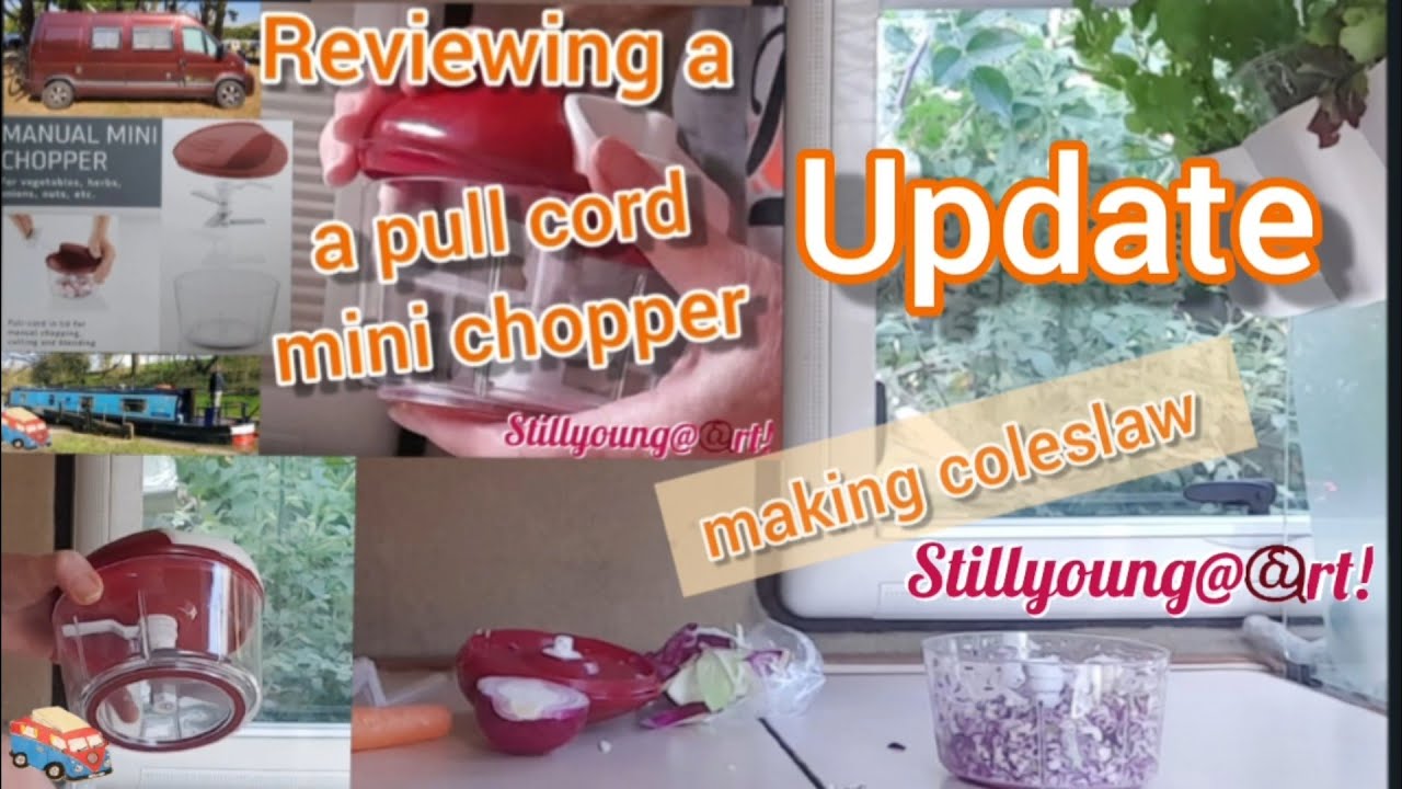 Pull cord chopper/blender update making coleslaw YouTube