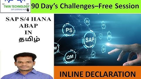 HANA ABAP Coding Inline declaration  part1 video 3