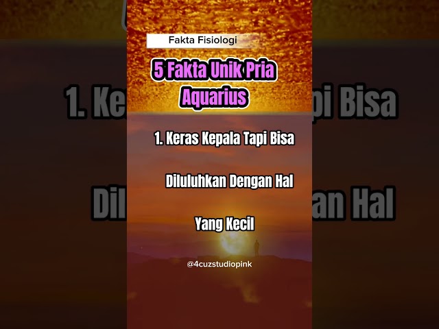 Fakta  Cowok Aquarius #FaktaFisiologi #subscribe class=