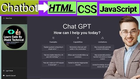 Build Your Own AI Chatgpt responsive websit&app with HTML, CSS, & JavaScript | Chatbot Tool Tutorial