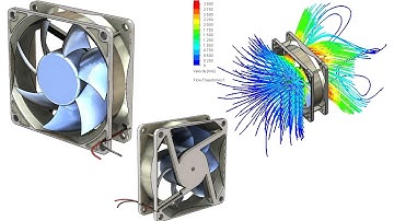 SolidWorks FL Tutorial #282 : PC Fan with flow simulation analysis