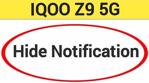IQOO Z9 5G me notification hide kaise karen, how to hide notification