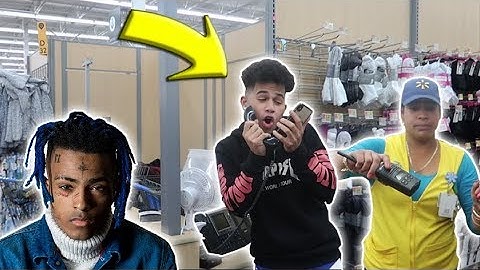 SINGING "ARMS AROUND YOU" ON THE WALMART INTERCOM! (THROWN OUT)