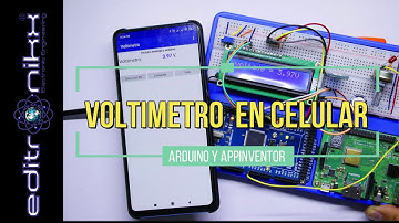 voltímetro con appinventor , arduino y Bluetooth + celular visualizando datos decimales | editronikx