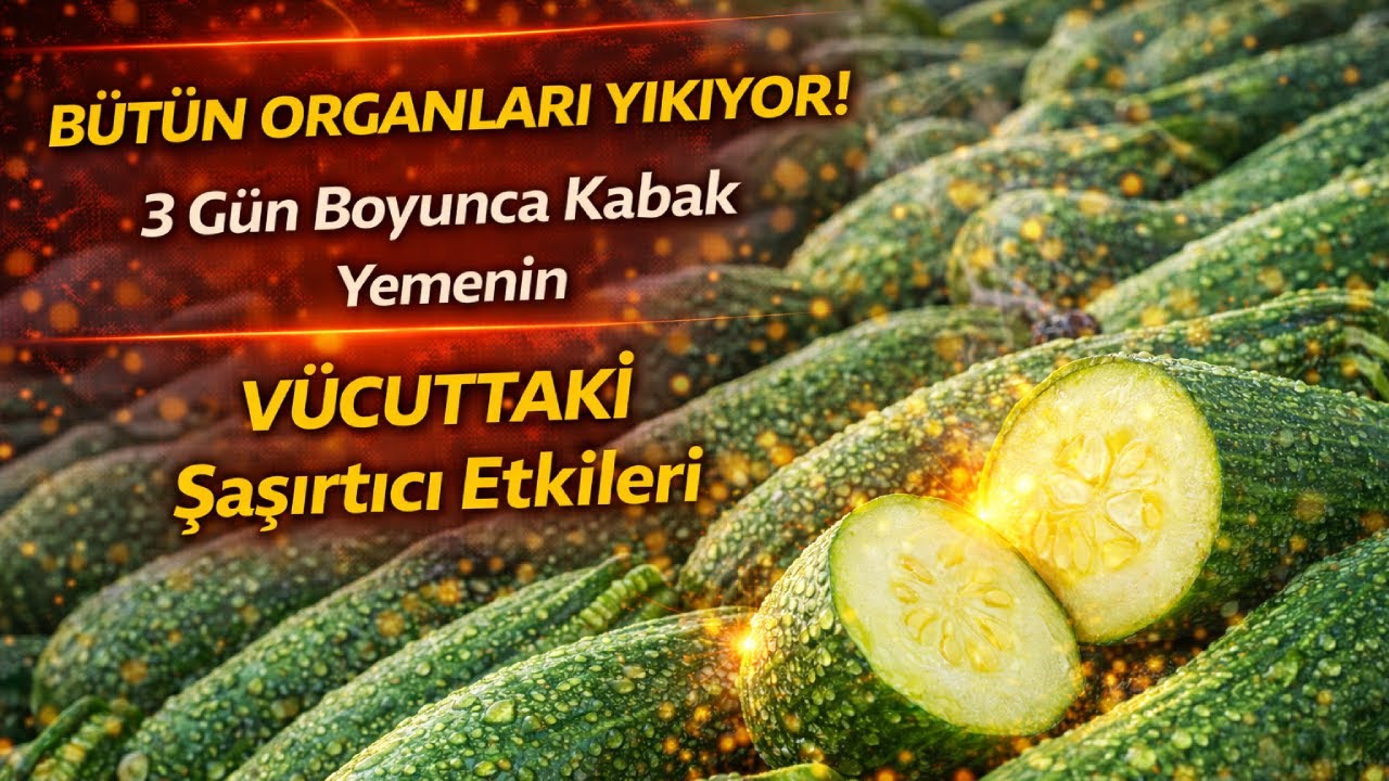 BÜTÜN ORGANLARI YIKIYOR! 3 Gün Boyunca Kabak Yemenin Vücuttaki Şaşırtıcı Etkileri