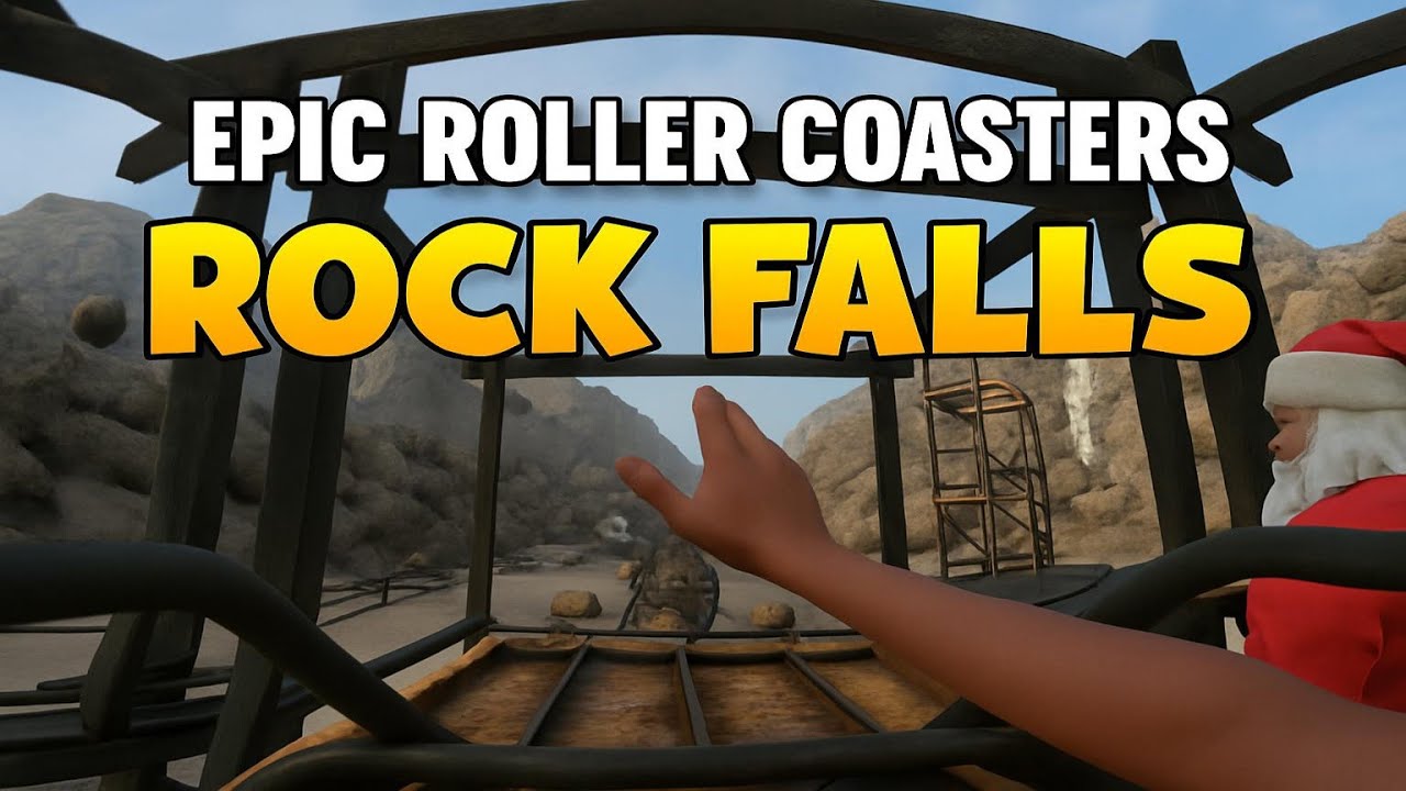 Video miniature for Rock Falls | Epic Roller Coasters | 360° VR, Gameplay, Ingen Kommentarer, 8K"
