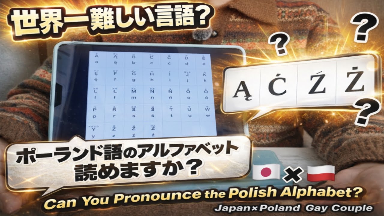 Haru × Pon's Vlog 『世界一難しい言語？ポーランド語のアルファベット読めますか？ | The World’s Hardest Language?🇵🇱』