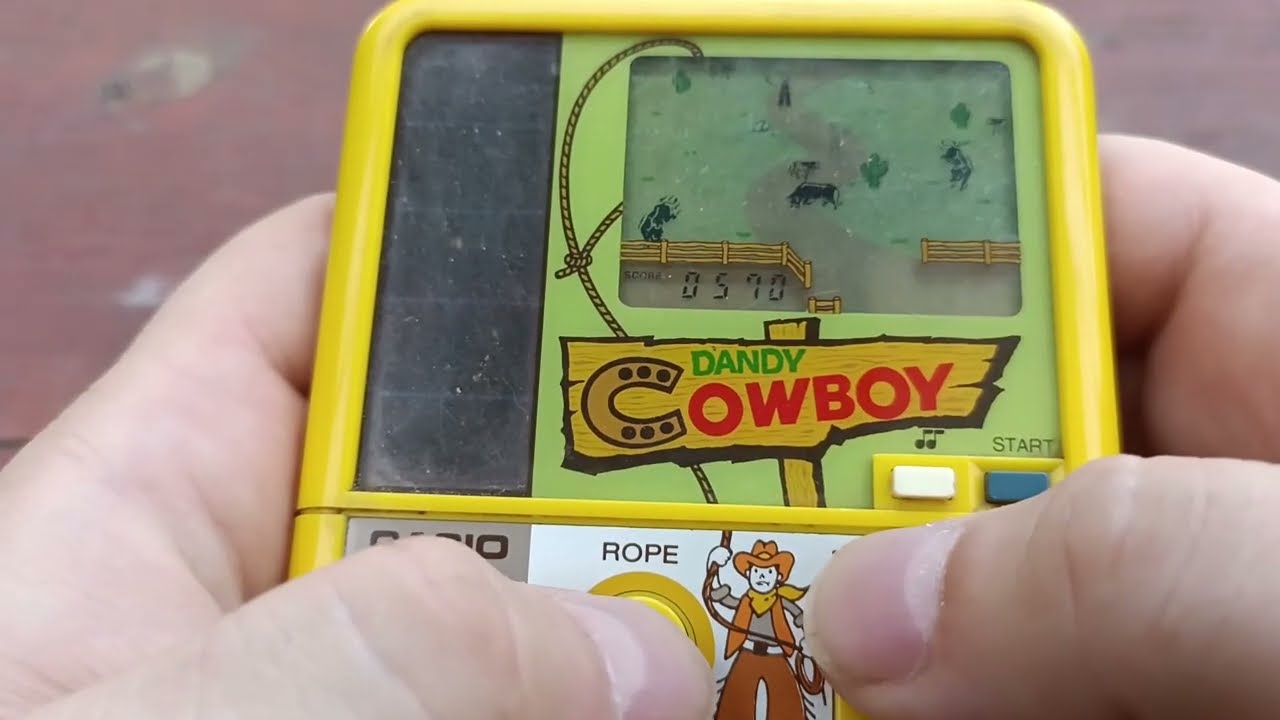 カシオ DANDY COWBOY Dandy Cowboy - Retro electronic game from CASIO - MODEL GC-51