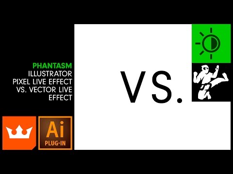 Illustrator Pixel Live Effect vs. Vector Live Effect | Vector Black Belt | PHANTASM
