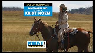 Gov. Noem Discusses New Year's Resolutions and Legislative Session with KWAT's Mike Tanner