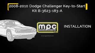 Remote Start Installation for 2008-2010 Dodge Challenger - Key-to-Start - Gas