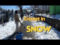 Baraf ke beech khela cricket   vlog 644