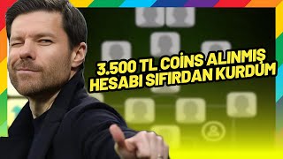 3.500 TL COİNS ALINMIŞ HESABI SIFIRDAN KURDUM [ EFOOTBALL 2024 MOBİLE ]