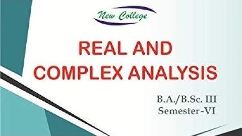 2019 Real and complex analysis 6th semester maths solution paper mdu BA