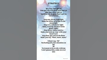 Strategy- Twice(lyrics) #strategy #twice #song #lyrics #shorts #kpopdemonhunters