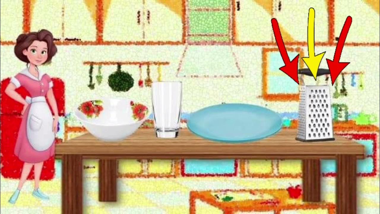 Дидактична гра "Четвертий зайвий " (посуд) - YouTube